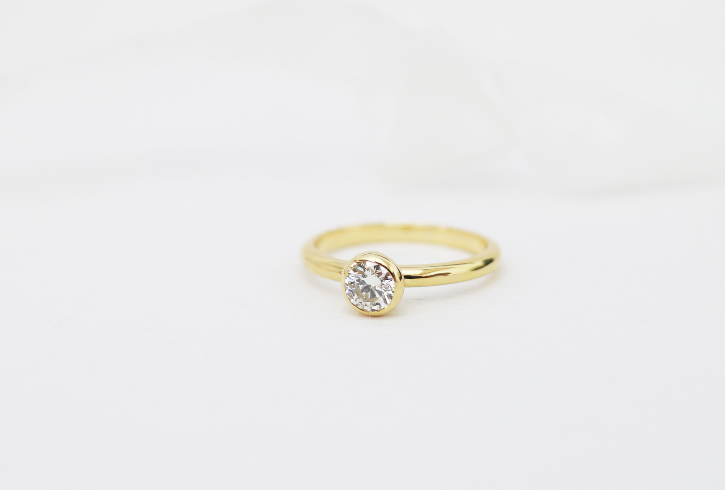 K18イエローゴールドの婚約指輪