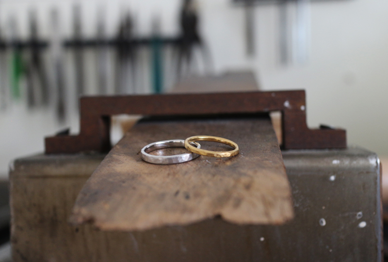 ゴールドとプラチナの結婚指輪