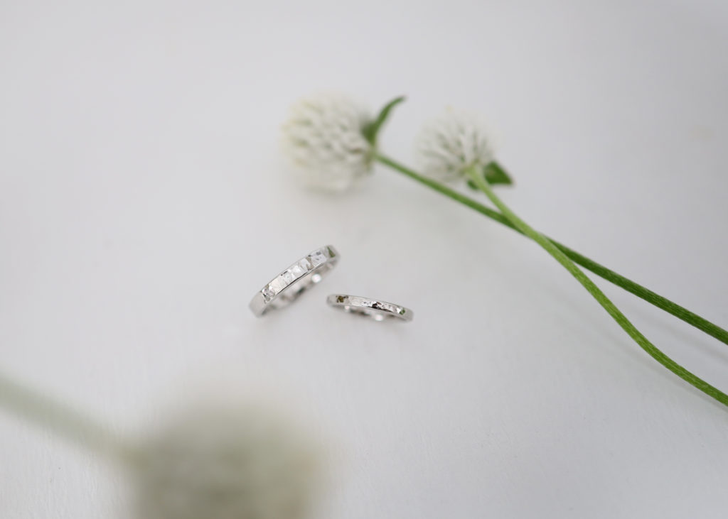 同じように作っても雰囲気が異なる結婚指輪