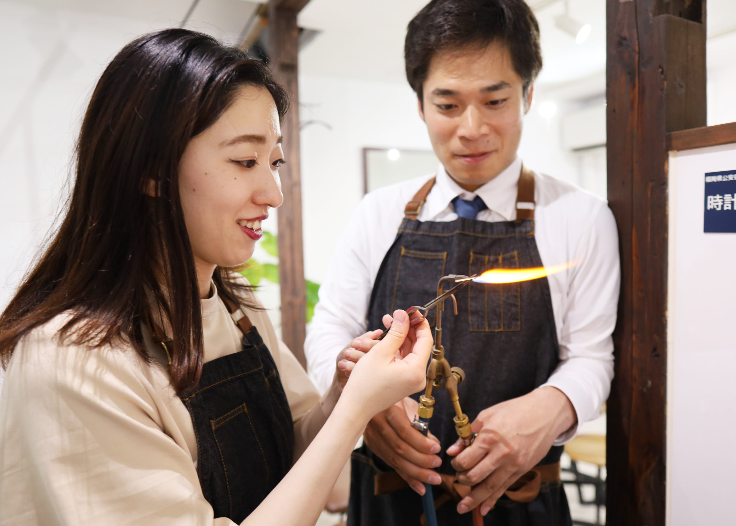 まっすぐに修正した結婚指輪