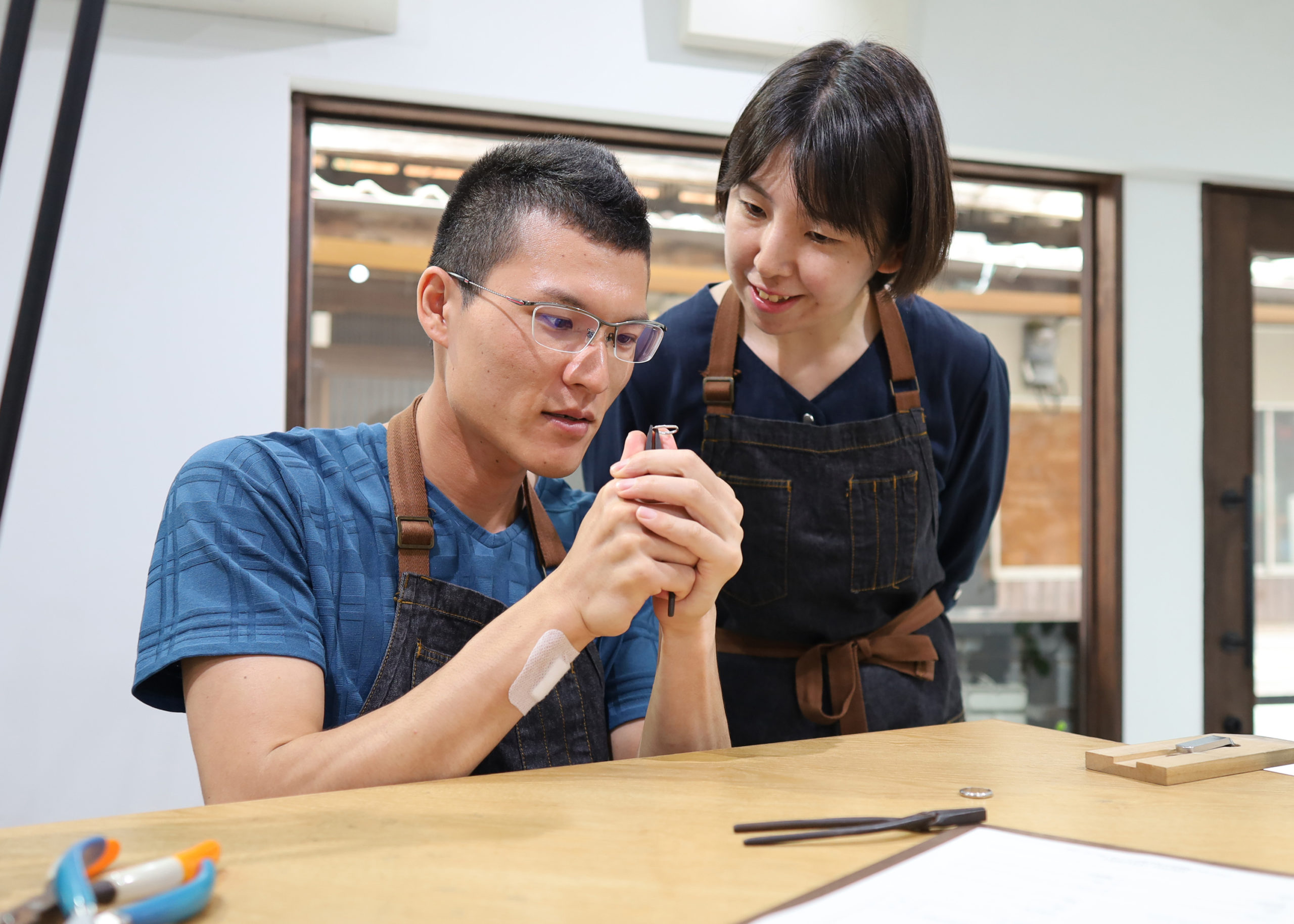 ほとんどの工程をおふたりで