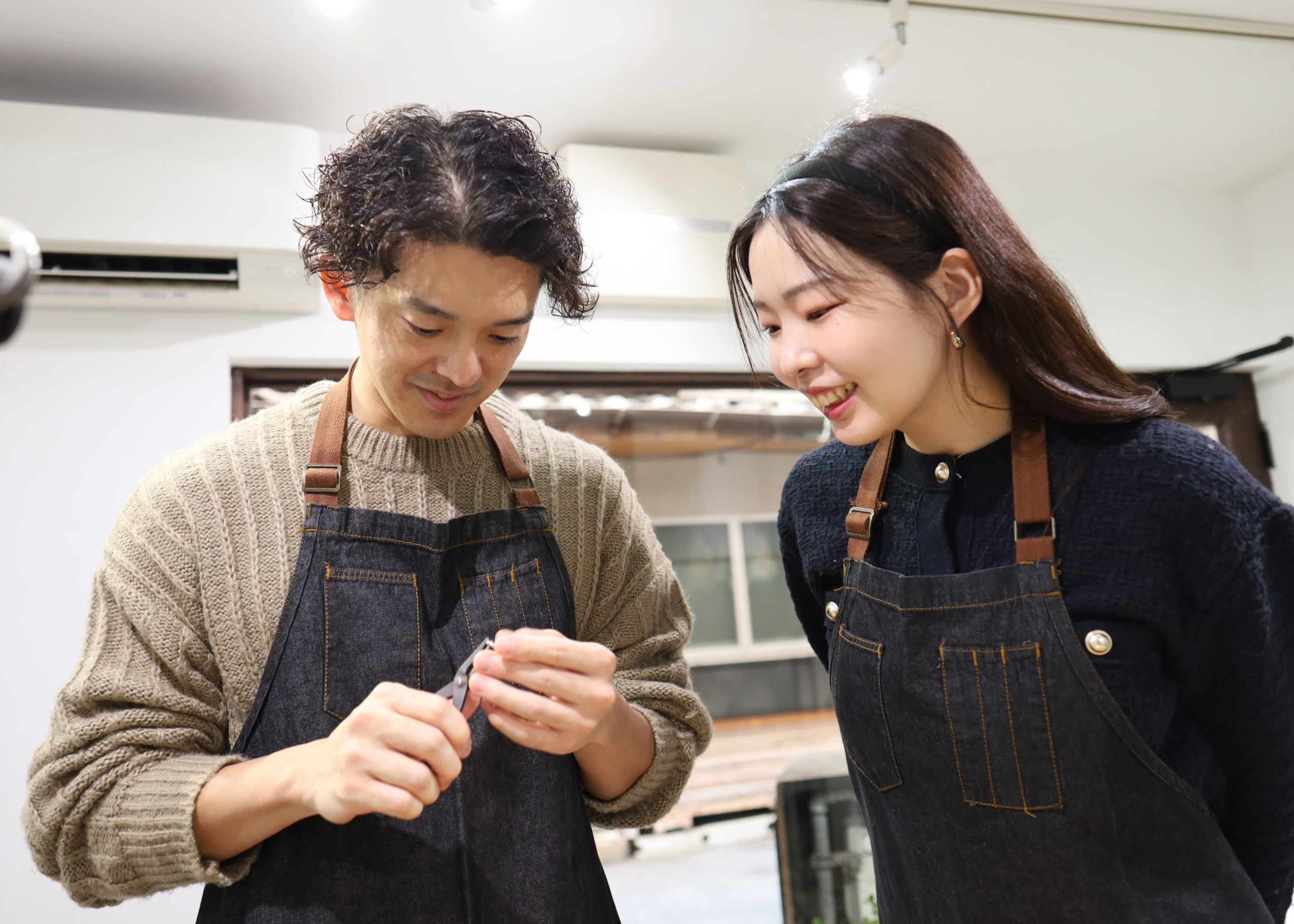 溶接もおふたりで